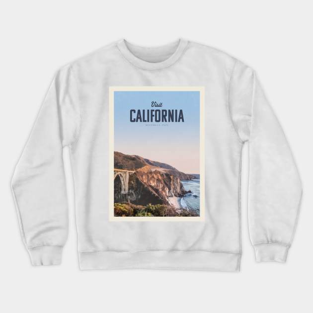 Visit California Crewneck Sweatshirt by Mercury Club